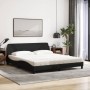 Cama con colchón de tela negro 180x200 cm de vidaXL, Camas y somieres - Ref: Foro24-3208446, Precio: 391,96 €, Descuento: %