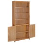 Bookcase with 2 solid oak wood doors 90x30x200 cm by vidaXL, Bookcases and shelves - Ref: Foro24-289178, Price: 381,92 €, Dis...