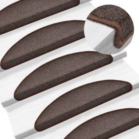 Stair treads 15 units brown coffee 56x17x3 cm by vidaXL, Stair mats - Ref: Foro24-133880, Price: 53,16 €, Discount: %