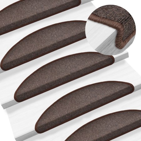 Stair treads 15 units brown coffee 56x17x3 cm by vidaXL, Stair mats - Ref: Foro24-133880, Price: 57,91 €, Discount: %