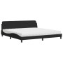 Cama con colchón terciopelo negro 200x200 cm de vidaXL, Camas y somieres - Ref: Foro24-3208473, Precio: 416,39 €, Descuento: %