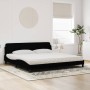 Cama con colchón terciopelo negro 200x200 cm de vidaXL, Camas y somieres - Ref: Foro24-3208473, Precio: 416,39 €, Descuento: %