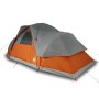 Family tent with waterproof dome 9 people gray orange by vidaXL, tents - Ref: Foro24-94565, Price: 154,99 €, Discount: %