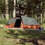 Family tent with waterproof dome 9 people gray orange by vidaXL, tents - Ref: Foro24-94565, Price: 154,99 €, Discount: %