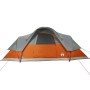 Family tent with waterproof dome 9 people gray orange by vidaXL, tents - Ref: Foro24-94565, Price: 154,99 €, Discount: %