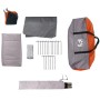 Family tent with waterproof dome 9 people gray orange by vidaXL, tents - Ref: Foro24-94565, Price: 154,99 €, Discount: %