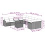 11-piece garden sofa set and black synthetic rattan cushions by vidaXL, Garden sets - Ref: Foro24-3267535, Price: 703,71 €, D...