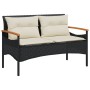 4-piece garden sofa set with black synthetic rattan cushions by vidaXL, Garden sets - Ref: Foro24-368398, Price: 312,99 €, Di...