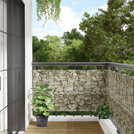 Garden privacy screen PVC gray stone look 800x75 cm by vidaXL, fence panels - Ref: Foro24-4005425, Price: 39,10 €, Discount: %