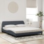 Bed with dark gray velvet mattress 180x200 cm by vidaXL, Beds and slatted bases - Ref: Foro24-3208452, Price: 378,11 €, Disco...