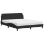 Cama con colchón terciopelo negro 160x200 cm de vidaXL, Camas y somieres - Ref: Foro24-3208433, Precio: 447,48 €, Descuento: %