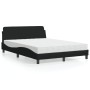 Cama con colchón tela negro 140x200 cm de vidaXL, Camas y somieres - Ref: Foro24-3208406, Precio: 383,07 €, Descuento: %