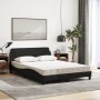 Cama con colchón tela negro 140x200 cm de vidaXL, Camas y somieres - Ref: Foro24-3208406, Precio: 383,07 €, Descuento: %