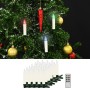 Wireless Christmas LED Candles Remote Control 30pcs RGB by vidaXL, Festive ornamental arrangements - Ref: Foro24-50987, Price...