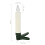 Velas LED inalámbricas de Navidad mando distancia 30 uds RGB de vidaXL, Arreglos ornamentales festivos - Ref: Foro24-50987, P...