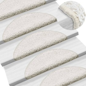 Stair tread mats 15 pcs white 56x17x3 cm by vidaXL, Stair mats - Ref: Foro24-133898, Price: 69,33 €, Discount: %