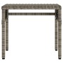 Lounger with hood and gray synthetic rattan table by vidaXL, Loungers - Ref: Foro24-368199, Price: 224,99 €, Discount: %