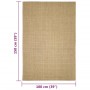 Sisal rug for scratching post 100x150 cm by vidaXL, Cat Furniture Accessories - Ref: Foro24-3203422, Price: 89,21 €, Discount: %