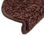 Stair tread mats 15 pcs brown 56x17x3 cm by vidaXL, Stair mats - Ref: Foro24-133895, Price: 64,95 €, Discount: %