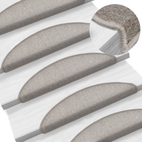 Stair treads 15 units taupe gray 56x17x3 cm by vidaXL, Stair mats - Ref: Foro24-133882, Price: 56,13 €, Discount: %