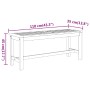 Garden bench solid acacia wood 110x35x45 cm by vidaXL, garden benches - Ref: Foro24-319419, Price: 87,17 €, Discount: %