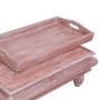 Mesa de centro de madera maciza de caoba marrón 90x50x40 cm de vidaXL, Mesas de centro - Ref: Foro24-283850, Precio: 163,99 €...