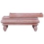 Mesa de centro de madera maciza de caoba marrón 90x50x40 cm de vidaXL, Mesas de centro - Ref: Foro24-283850, Precio: 163,99 €...