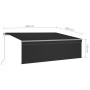 Toldo retráctil manual con persiana y LED antracita 4,5x3 m de vidaXL, Toldos - Ref: Foro24-3069444, Precio: 441,60 €, Descue...