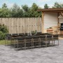 Garten-Essgruppe mit Kissen, 13-teilig, graues synthetisches Rattan von vidaXL, Gartensets - Ref: Foro24-3211484, Preis: 859,...