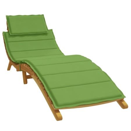 Lounger cushion green melange fabric 186x58x3 cm by vidaXL, Cushions for chairs and sofas - Ref: Foro24-4002481, Price: 39,89...