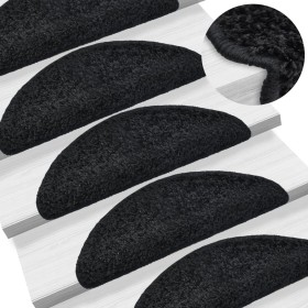 Stair tread mats 15 pcs black 65x21x4 cm by vidaXL, Stair mats - Ref: Foro24-133901, Price: 84,45 €, Discount: %