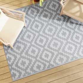 Alfombra de exterior PP gris 160x230 cm de vidaXL, Protectores para exterior - Ref: Foro24-368553, Precio: 34,99 €, Descuento: %