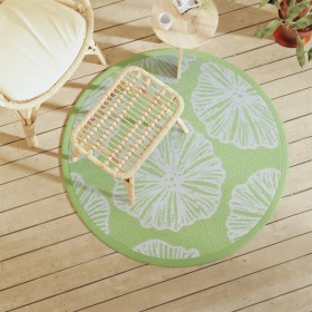 Green PP outdoor rug Ø120 cm by vidaXL, Outdoor protectors - Ref: Foro24-368598, Price: 17,99 €, Discount: %