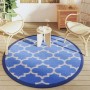 Alfombra de exterior PP azul Ø160 cm de vidaXL, Protectores para exterior - Ref: Foro24-368539, Precio: 28,96 €, Descuento: %