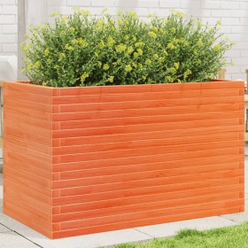 Solid wax brown pine wood planter 110x60x68.5 cm by vidaXL, Pots and planters - Ref: Foro24-3282506, Price: 273,99 €, Discoun...