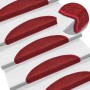 Stair mats 15 units burgundy 56x17x3 cm by vidaXL, Stair mats - Ref: Foro24-133881, Price: 49,62 €, Discount: %