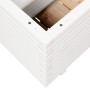 Solid white pine wood planter 70x40x49.5 cm by vidaXL, Pots and planters - Ref: Foro24-3282550, Price: 142,99 €, Discount: %