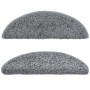 Stair tread mats 15 pcs gray 56x17x3 cm by vidaXL, Stair mats - Ref: Foro24-133892, Price: 72,18 €, Discount: %