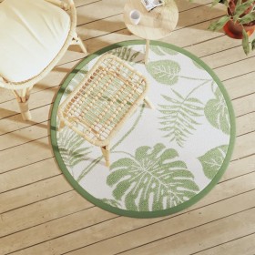 Green PP outdoor rug Ø120 cm by vidaXL, Outdoor protectors - Ref: Foro24-368518, Price: 21,79 €, Discount: %