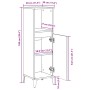 Armario de baño madera contrachapada roble Sonoma 30x30x100 cm de vidaXL, Tocadores de baño - Ref: Foro24-847389, Precio: 54,...