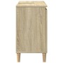 Armario de baño madera contrachapada roble Sonoma 65x33x60 cm de vidaXL, Tocadores de baño - Ref: Foro24-847406, Precio: 65,9...