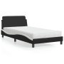 Cama con colchón cuero sintético negro y blanco 100x200 cm de vidaXL, Camas y somieres - Ref: Foro24-3208362, Precio: 266,53 ...