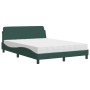 Cama con colchón terciopelo verde oscuro 120x200 cm de vidaXL, Camas y somieres - Ref: Foro24-3208374, Precio: 350,40 €, Desc...