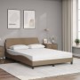 Bett mit Cappuccino-Kunstledermatratze 120x200 cm von vidaXL, Betten und Lattenroste - Ref: Foro24-3208381, Preis: 380,93 €, ...