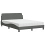 Cama con colchón tela gris oscuro 140x200 cm de vidaXL, Camas y somieres - Ref: Foro24-3208405, Precio: 381,51 €, Descuento: %