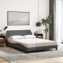 Cama con colchón tela gris oscuro 140x200 cm de vidaXL, Camas y somieres - Ref: Foro24-3208405, Precio: 381,51 €, Descuento: %