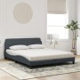 Bed with dark gray velvet mattress 160x200 cm by vidaXL, Beds and slatted bases - Ref: Foro24-3208432, Price: 381,49 €, Disco...