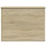 Sonoma oak engineered wood storage box 60x42x46 cm by vidaXL, Storage trunks - Ref: Foro24-840655, Price: 69,99 €, Discount: %