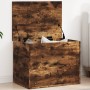 Smoked oak engineered wood storage box 60x42x46 cm by vidaXL, Storage trunks - Ref: Foro24-840657, Price: 64,01 €, Discount: %