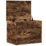 Smoked oak engineered wood storage box 60x42x46 cm by vidaXL, Storage trunks - Ref: Foro24-840657, Price: 64,01 €, Discount: %